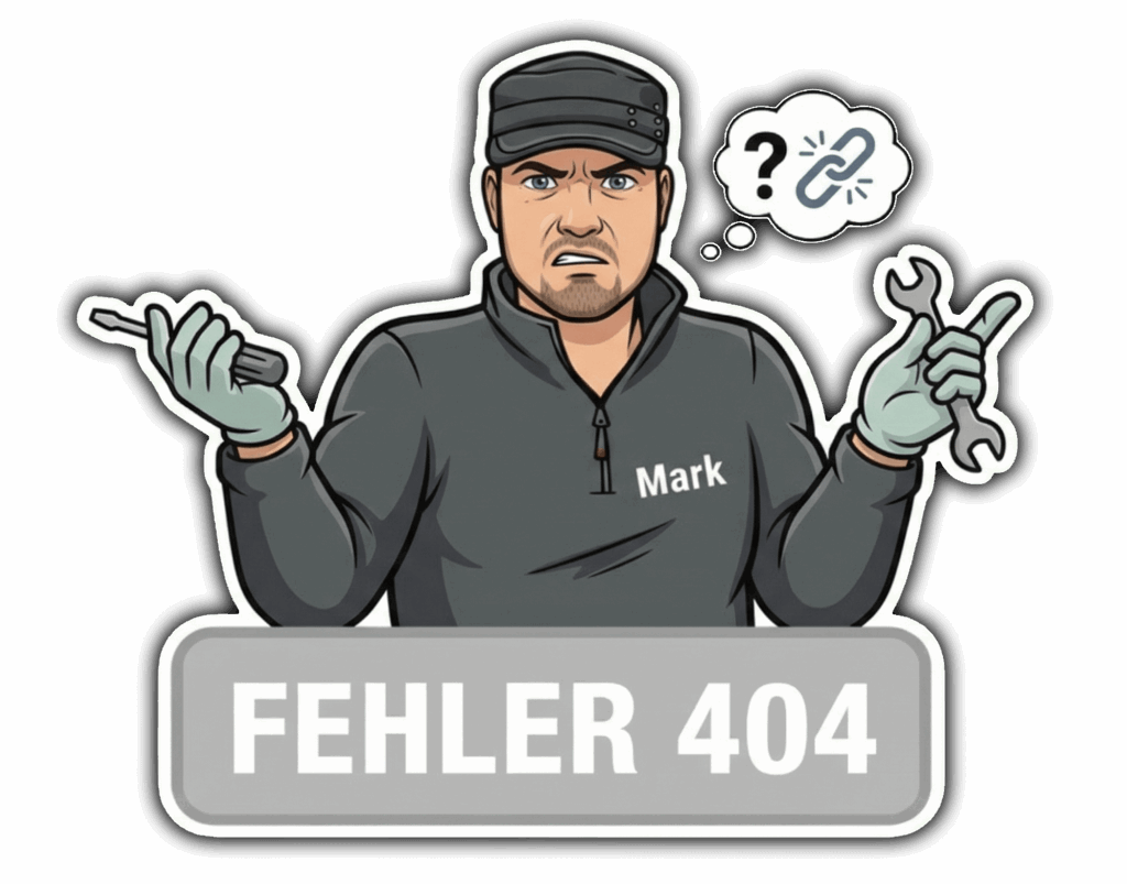 Fehler 404 - Ich räume gerade meine Werkstatt auf!